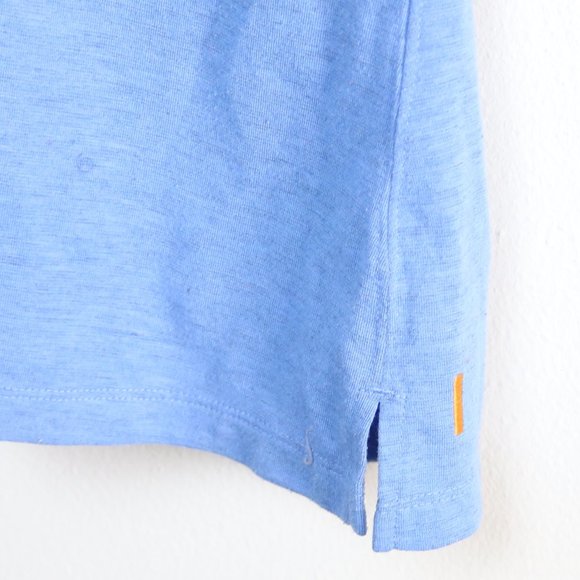 Lucy Blue Fitted Polo Shirt - Picture 3 of 6